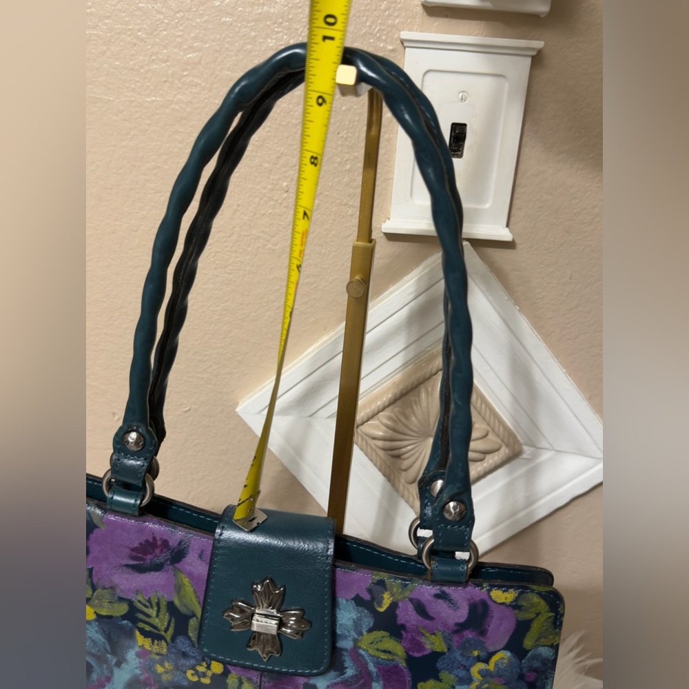 Patricia Nash Purple and Blue Floral Bag - Picture 9 of 16
